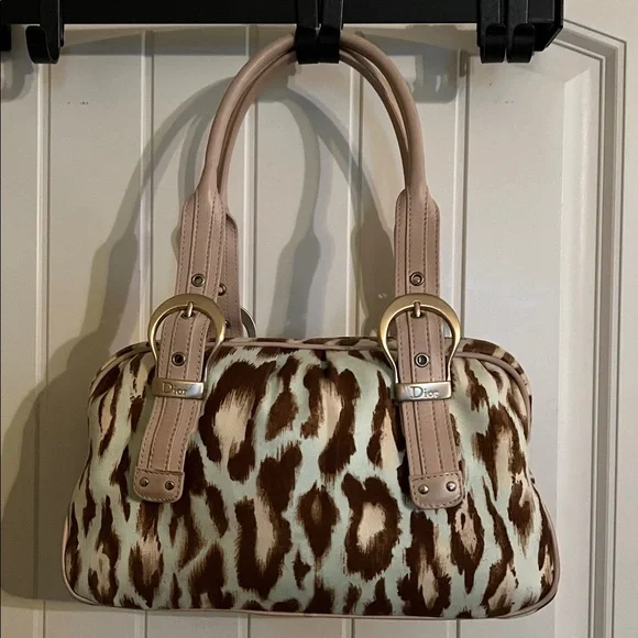 FLASH SALE🔥🔥🔥ABSOLUTELY GORGEOUS VINTAGE CHRISTIAN DIOR LEOPARD BAG💗💗💗 - Picture 5 of 17